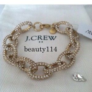 J Crew Gold Diamond Bracelet